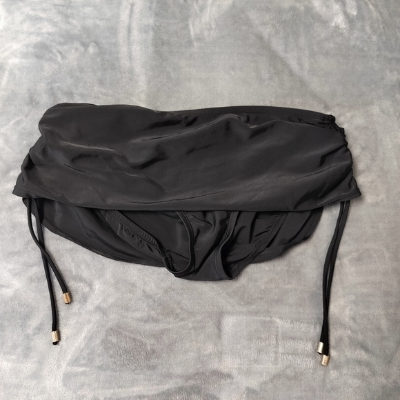 2/$30 Merona Black‎ Bikini Swim Suit Bottoms Womens Size M Beach Pool - Picture 1 of 10